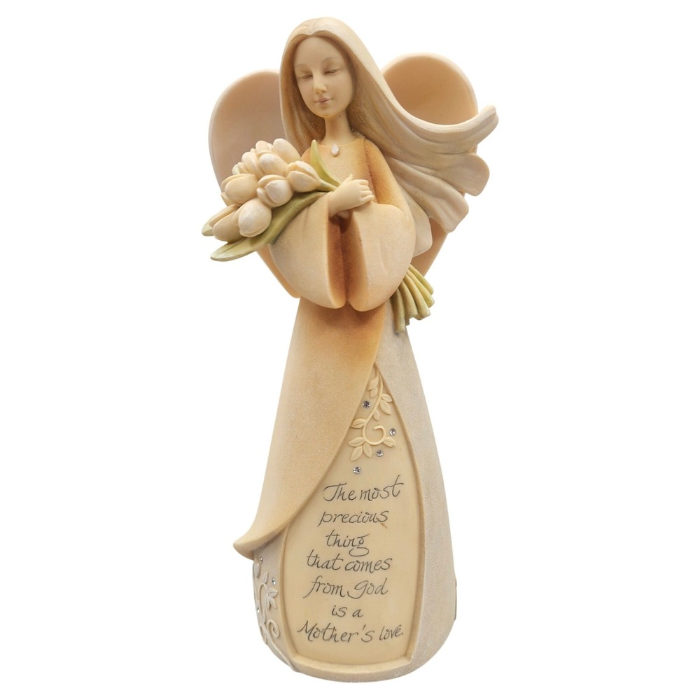 Foundations by Enesco Mothers Love Angel‎ Figurine 4014322 Karen Hahn 2008 7.5in